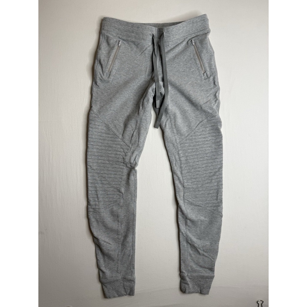 Alo Yoga Women's Urban Moto Sweatpant Jogger Size Small Gray Athletic Workout